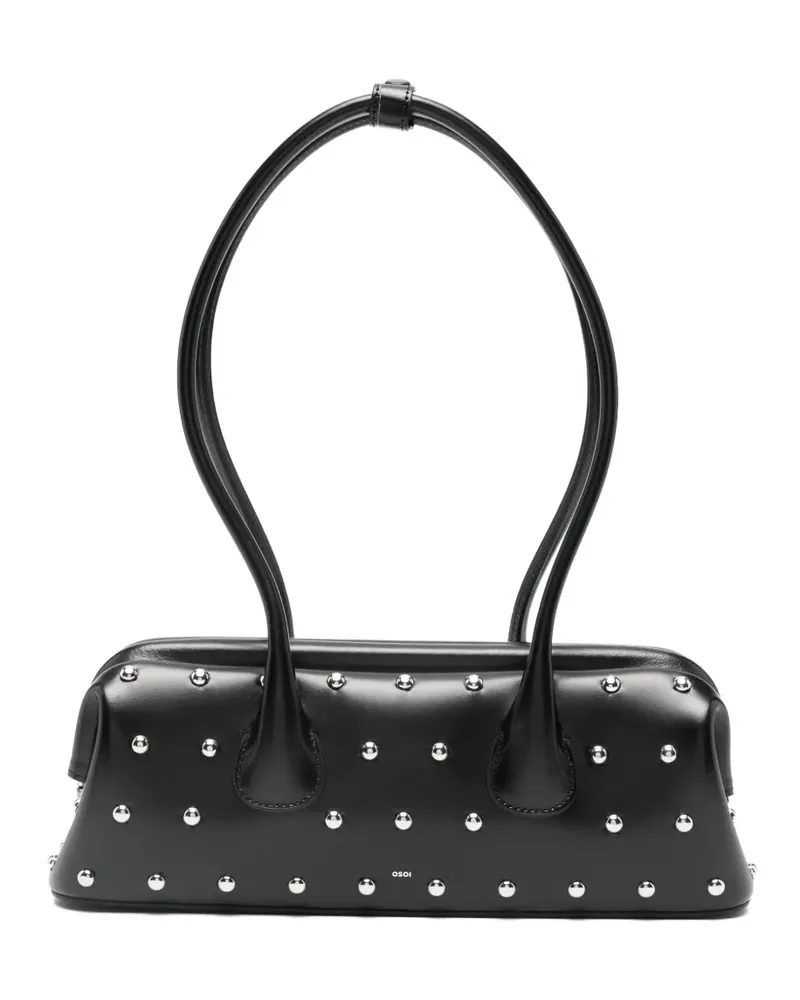 OSOI Mini Boat Wide Schultertasche - Schwarz Schwarz