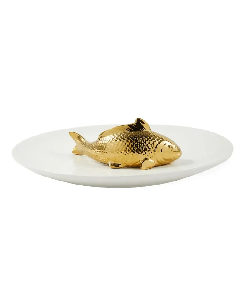 POLSPOTTEN Fischteller - Gold Gold