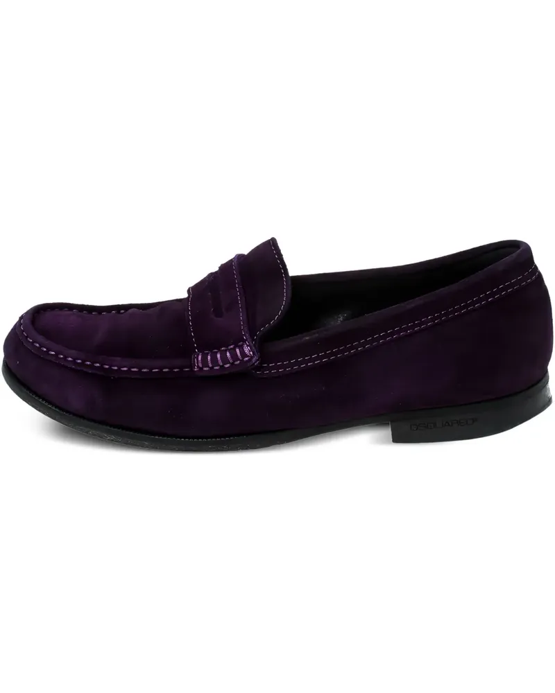 Dsquared2 Pre-owned Loafer aus Wildleder - Violett Violett