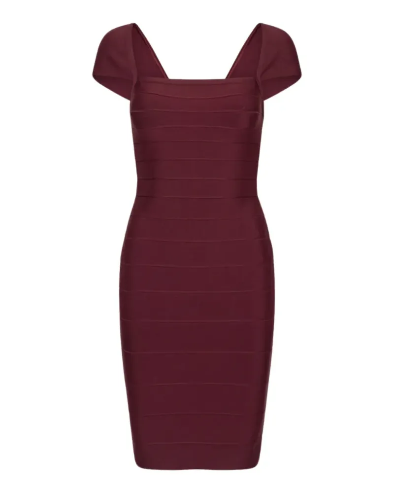 ROTATE Birger Christensen Schmales Midikleid Rot