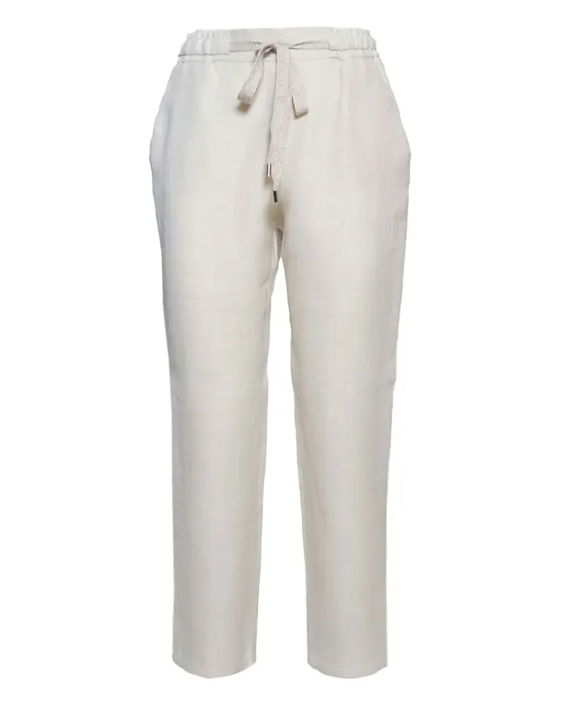 BARBA Hose mit Kordelzug - Weiß Weiß