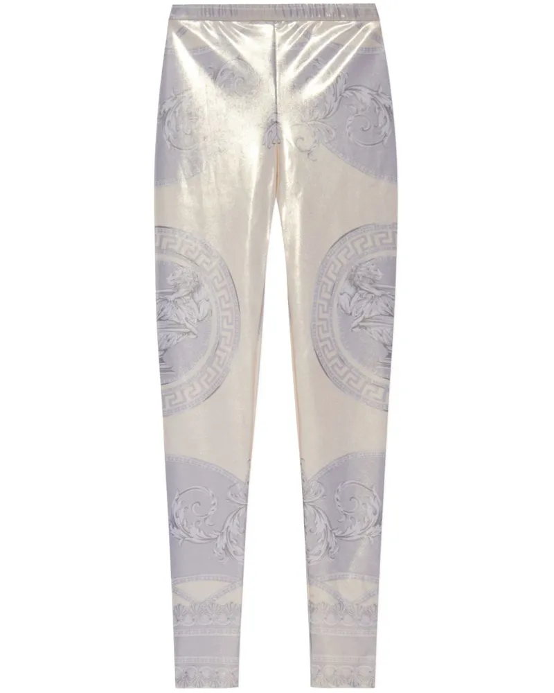 Versace Leggings mit La Coupe des Dieux-Print - Gold Gold