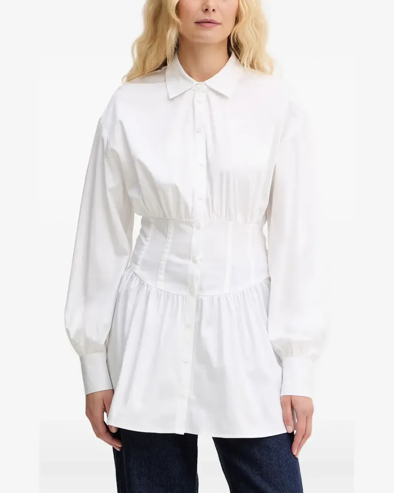 Guess corset-style long-sleeve shirt - Weiß Weiß