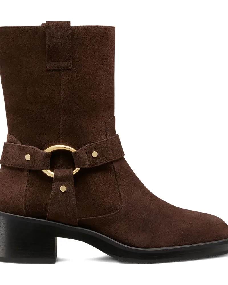 Stuart Weitzman 40mm Jax hardware ankle boots - Braun Braun
