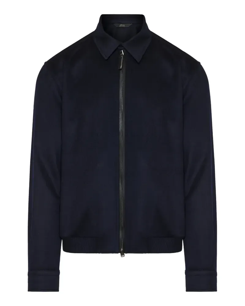 Brioni zip-up blouson jacket - Blau Blau