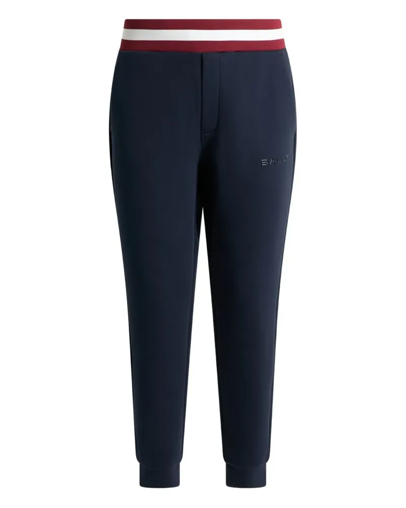 Bally Hose mit gestreiftem Bund - Blau Blau