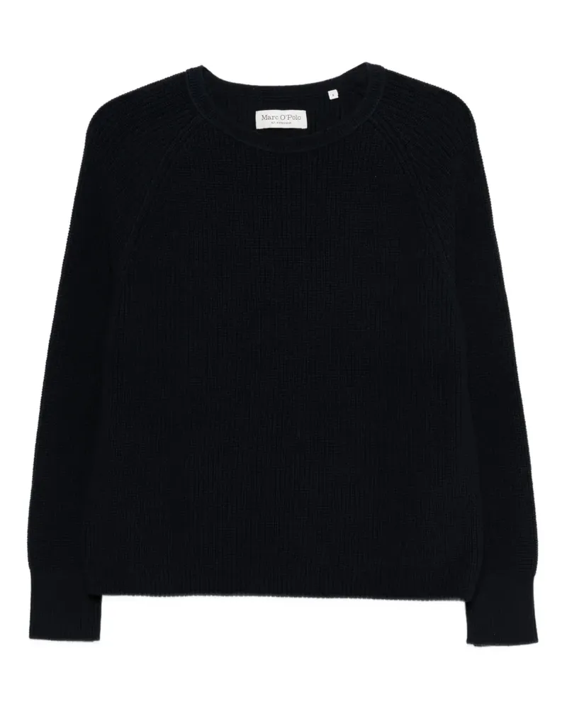Marc O'Polo Gerippter Pullover - Blau Blau