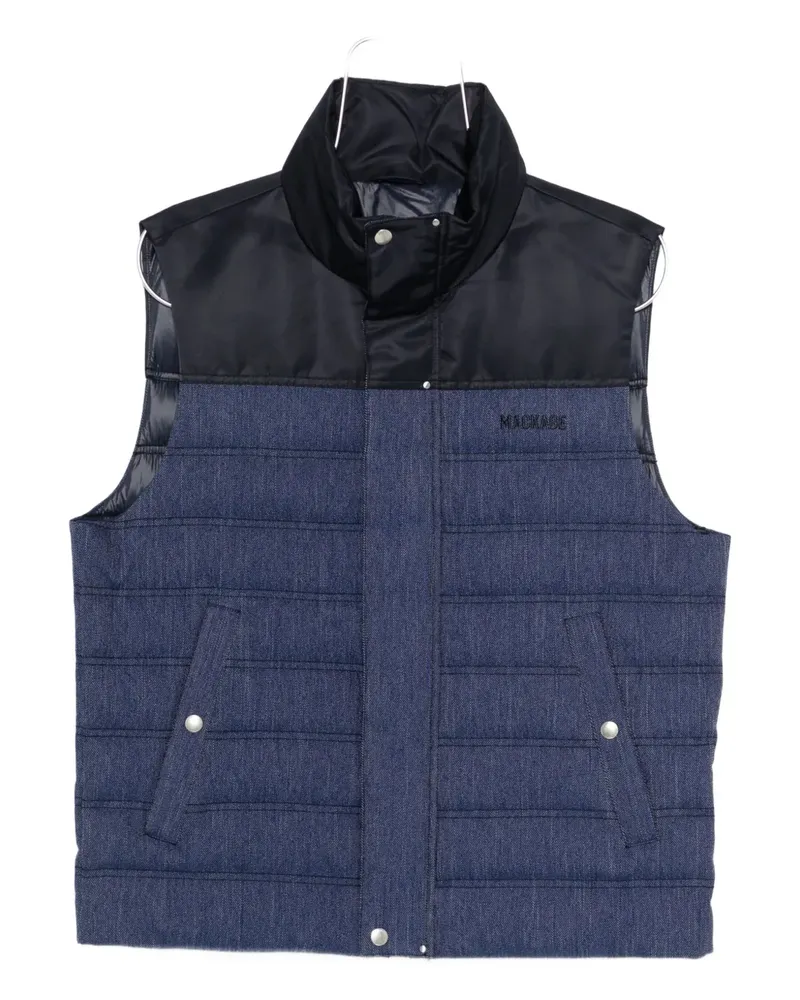 Mackage quilted panelled vest - Blau Blau