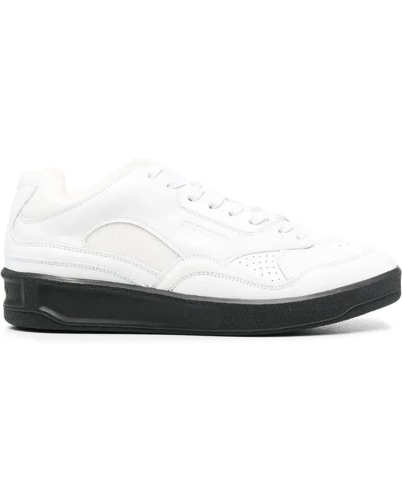 Jil Sander Sneakers mit Einsätzen - Weiß Weiß