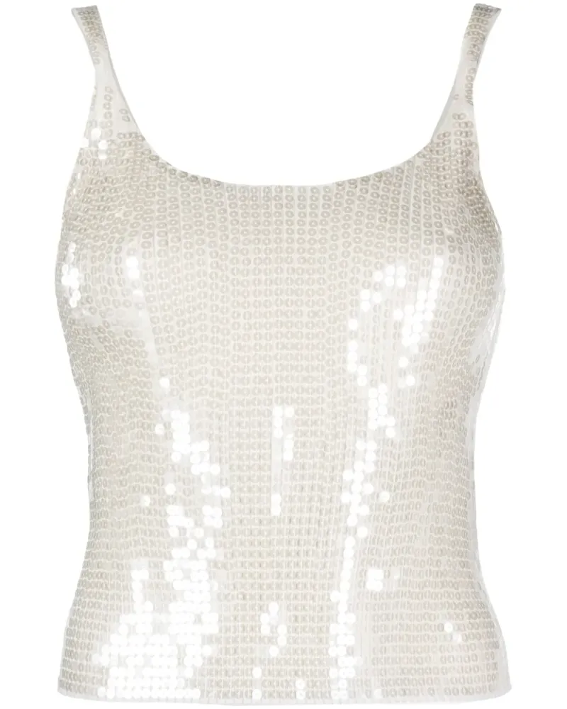Alexander Wang Oberteil mit Pailletten - Nude Nude