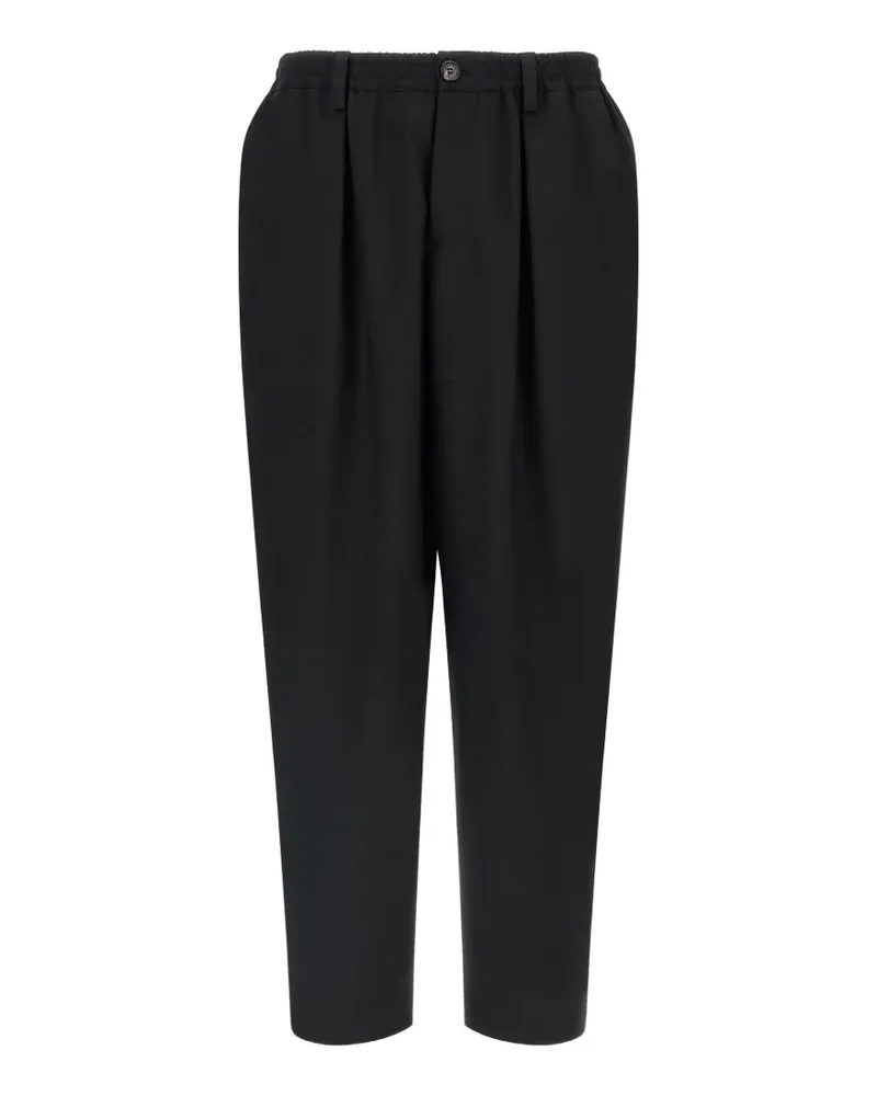 Marni cropped pleated trousers - Schwarz Schwarz