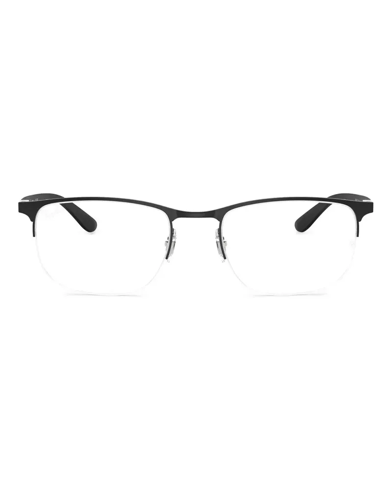 Ray Ban Halbrand-Brille - Schwarz Schwarz