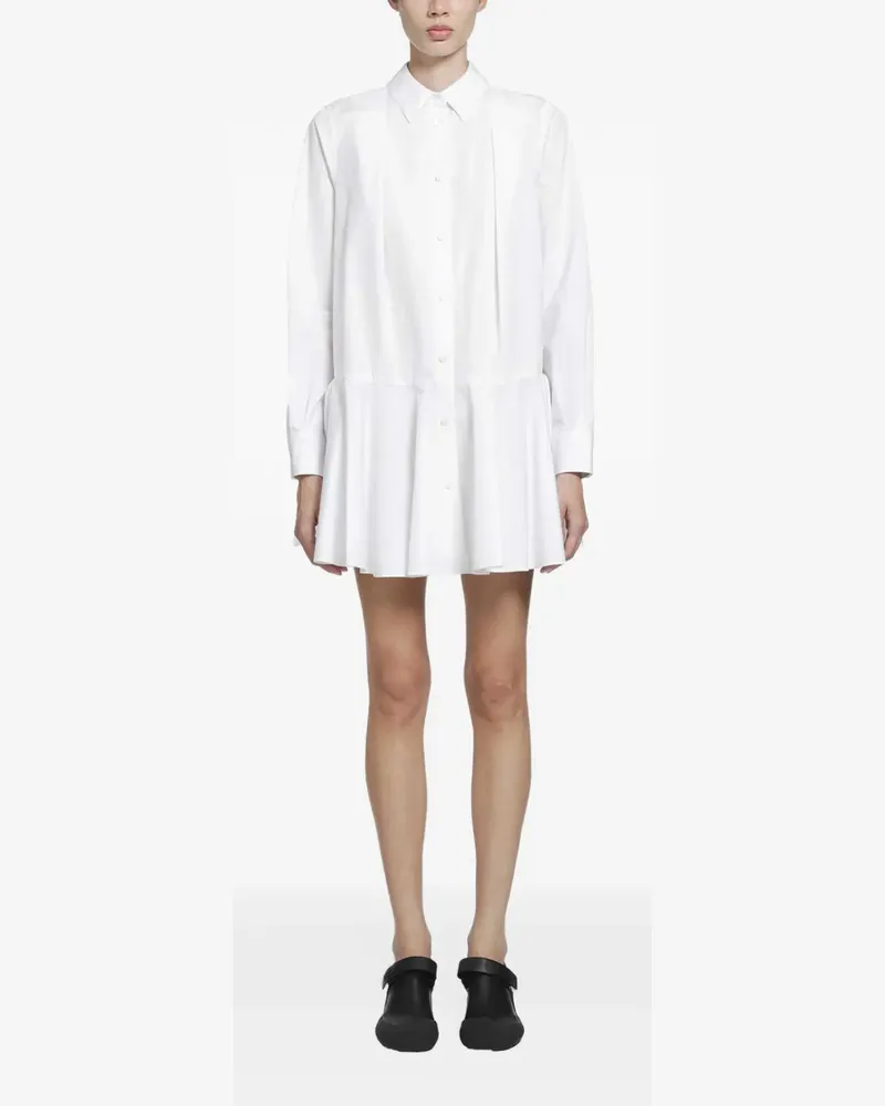 Loewe Hemdkleid mit Faltenrock - Weiß Weiß