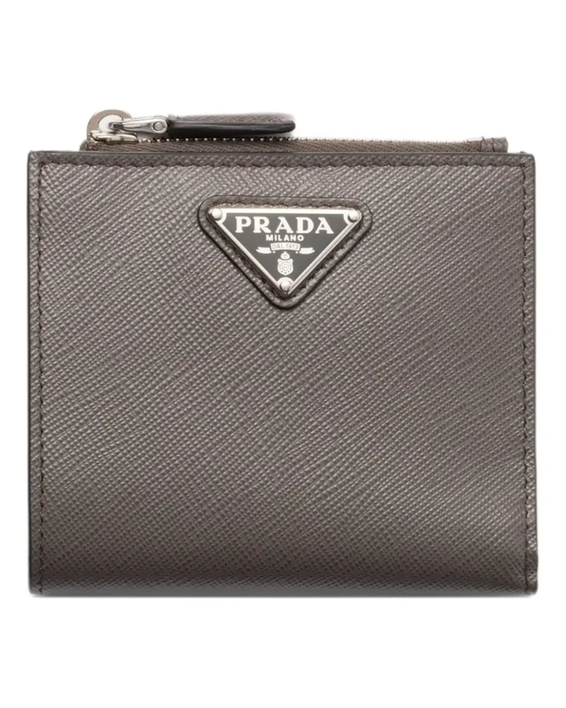 Prada Kartenetui aus Saffiano-Leder - Grau Grau