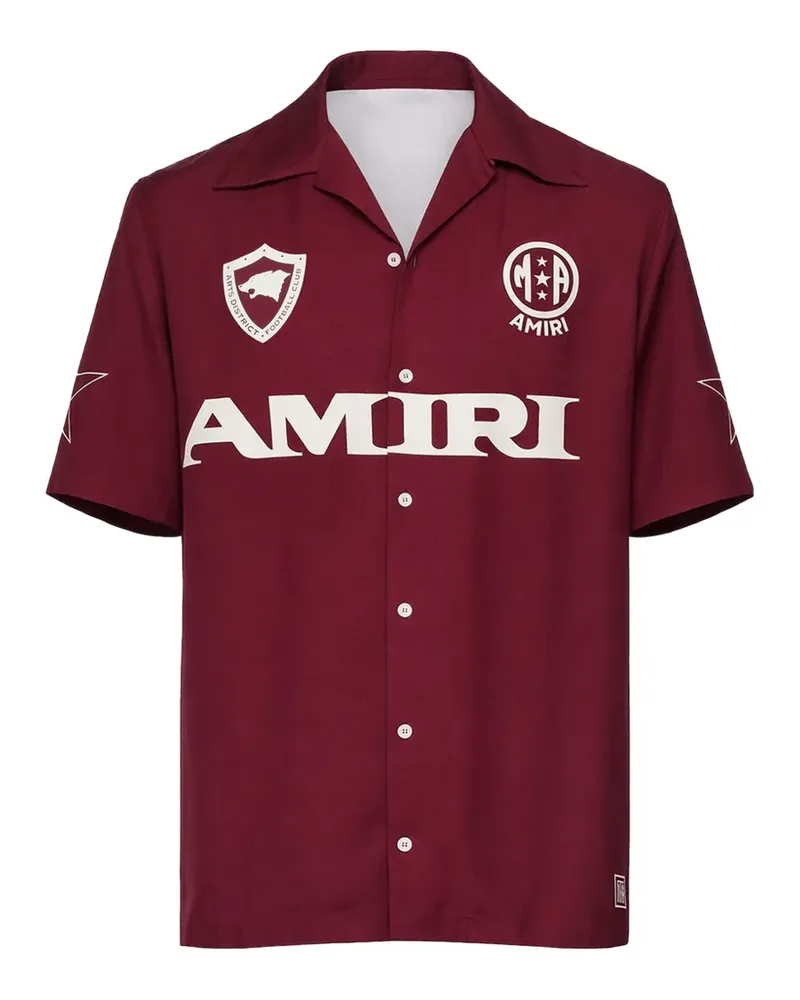 Amiri Hemd mit Logo - Rot Rot