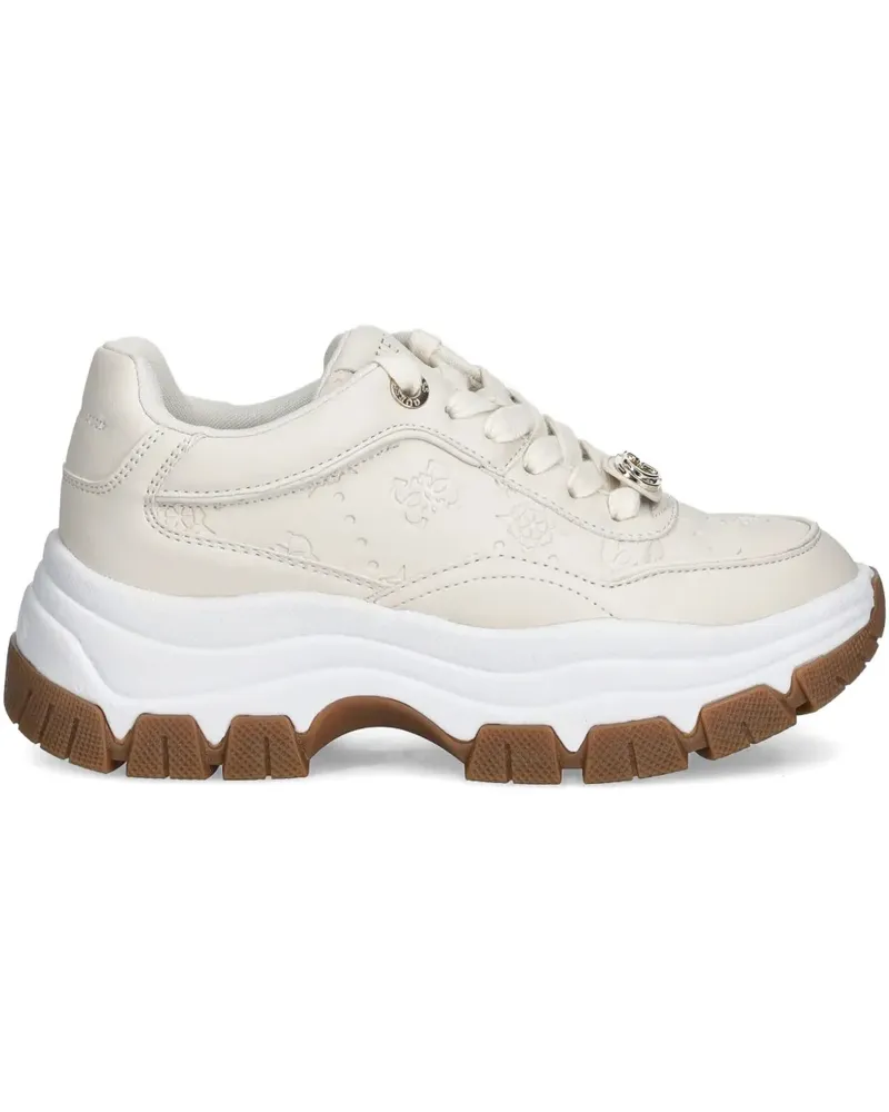 Guess Berret Sneakers mit 4G Pfingstrosenmuster - Nude Nude