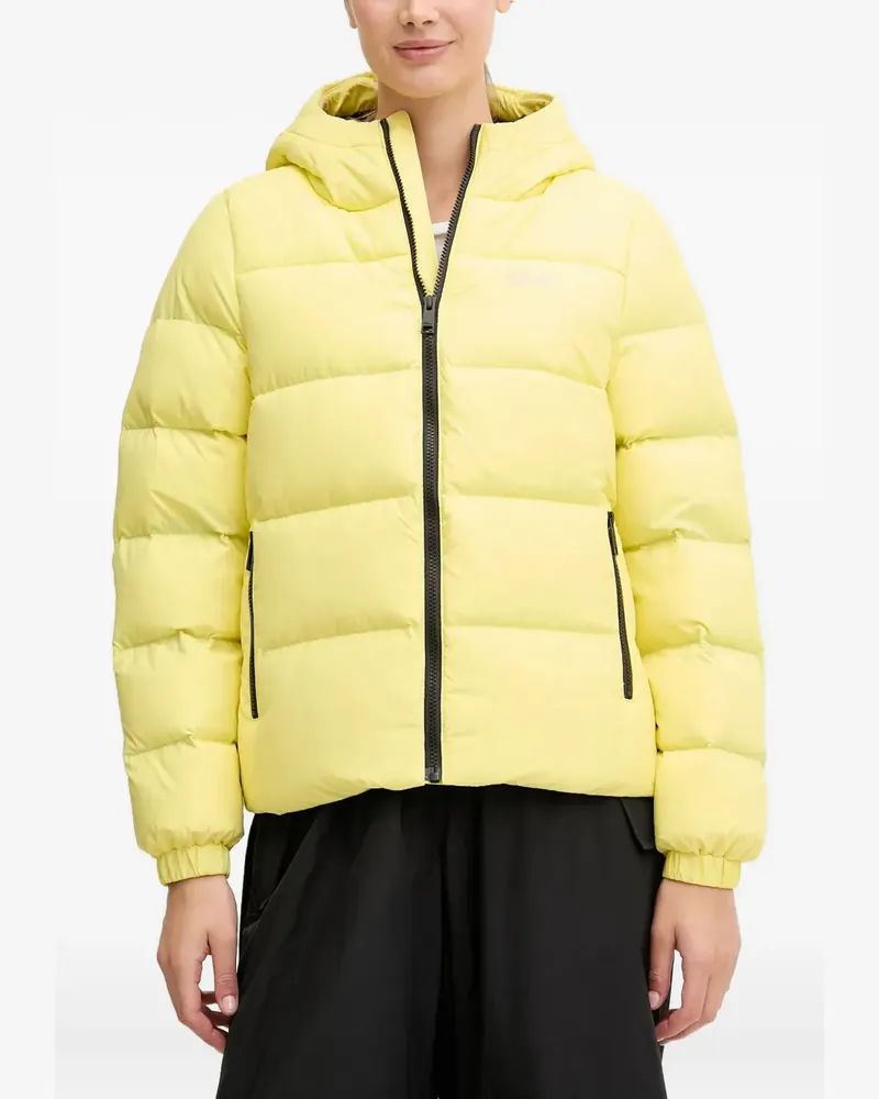 Jack Wolfskin Frozen Palace Kapuzenjacke mit Reißverschluss - Gelb Gelb