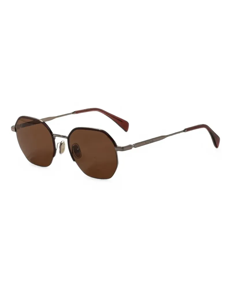 Paul Smith Lovell Sonnenbrille mit geometrischem Gestell - Braun Braun