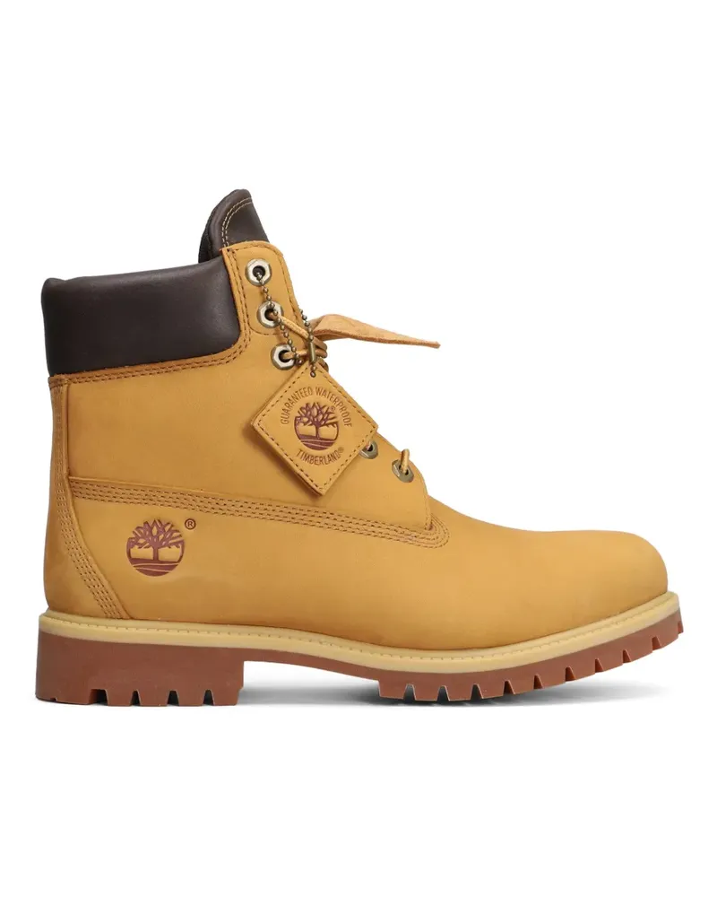 Timberland Schnürstiefel mit Logo-Prägung - Gelb Gelb