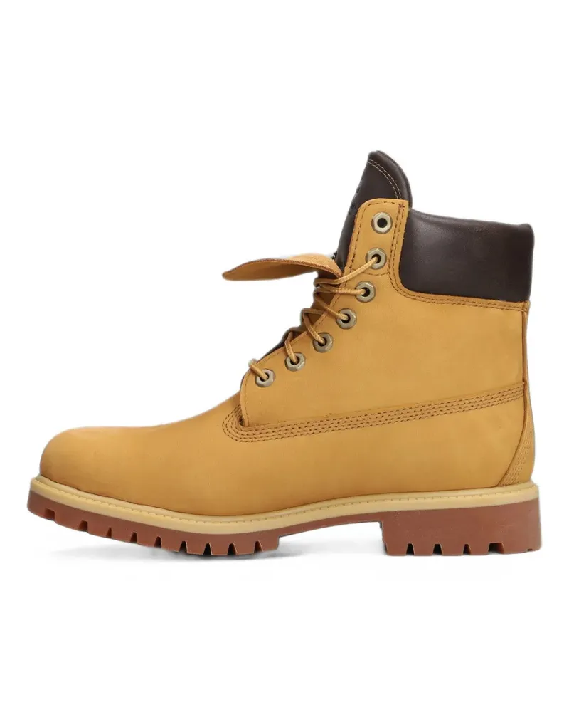 Timberland logo-debossed lace-up boots - Gelb Gelb