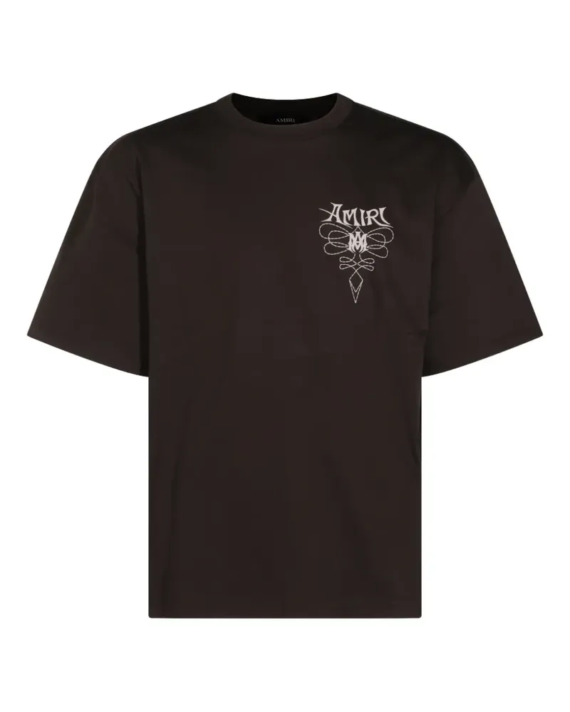Amiri T-Shirt mit Logo-Print - Schwarz Schwarz