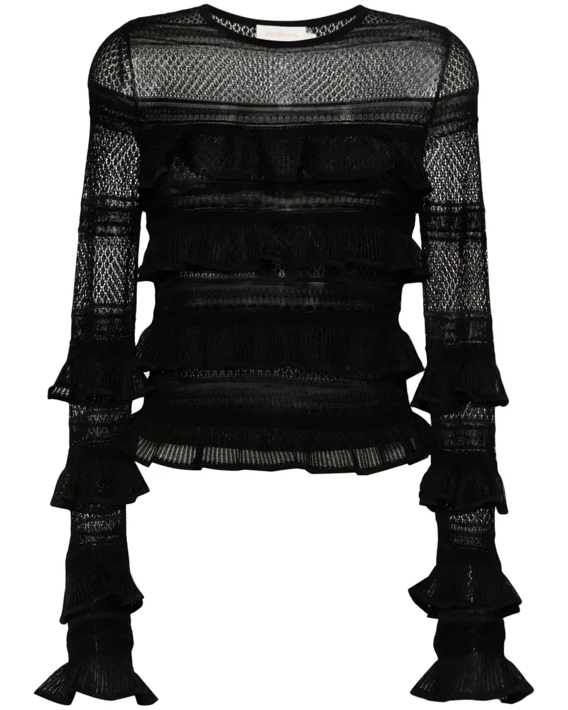 Zimmermann Natura Frill Rüschenoberteil - Schwarz Schwarz