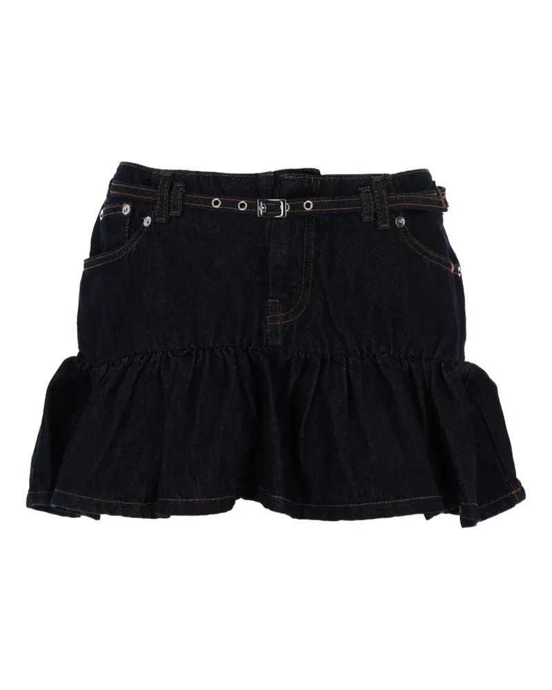 Amish Ginza ruffled skirt - Blau Blau