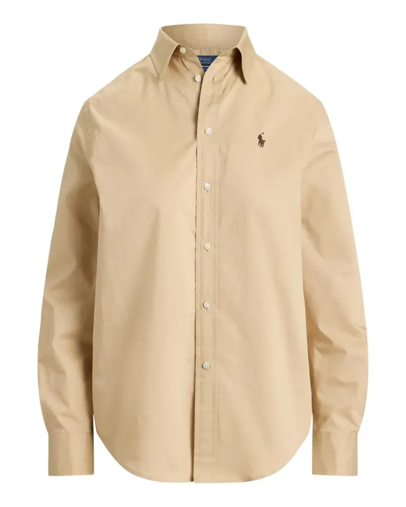 Ralph Lauren Hemd aus Baumwoll-Twill - Nude Nude