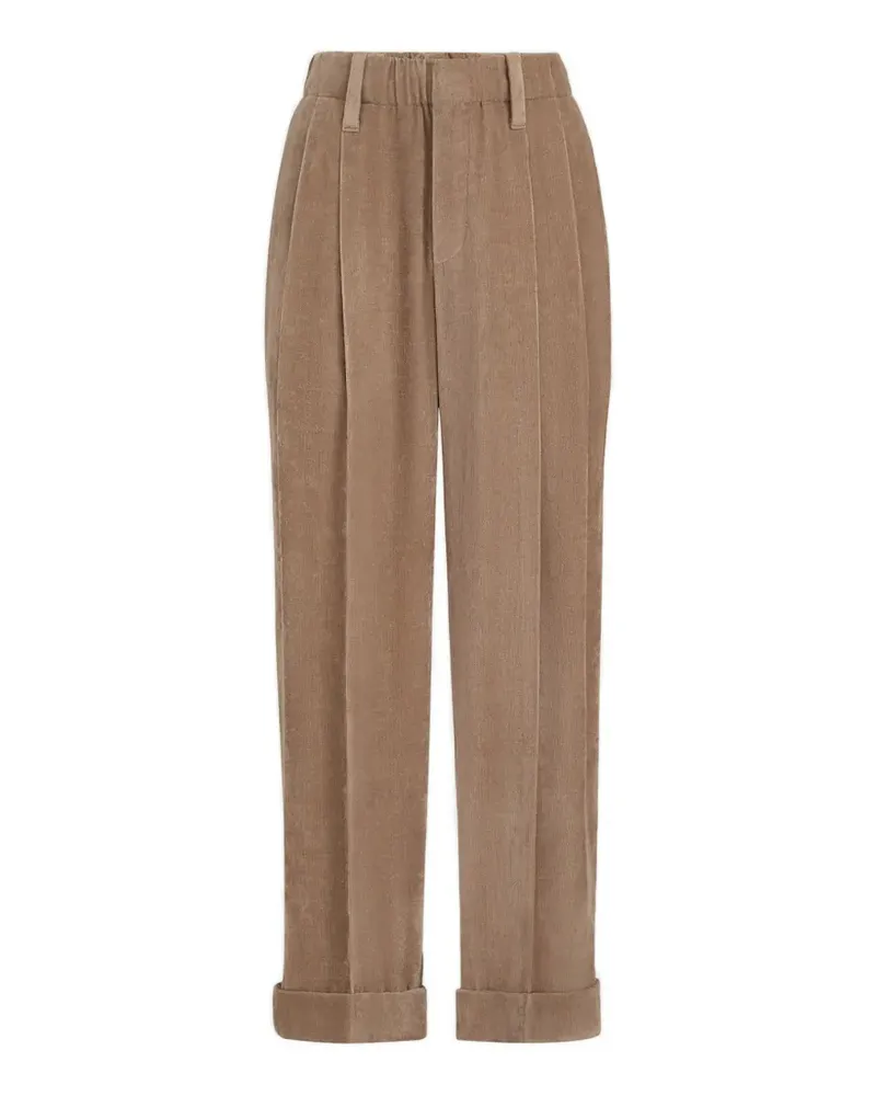 Brunello Cucinelli Fließende Cordhose in Baggy-Passform - Nude Nude