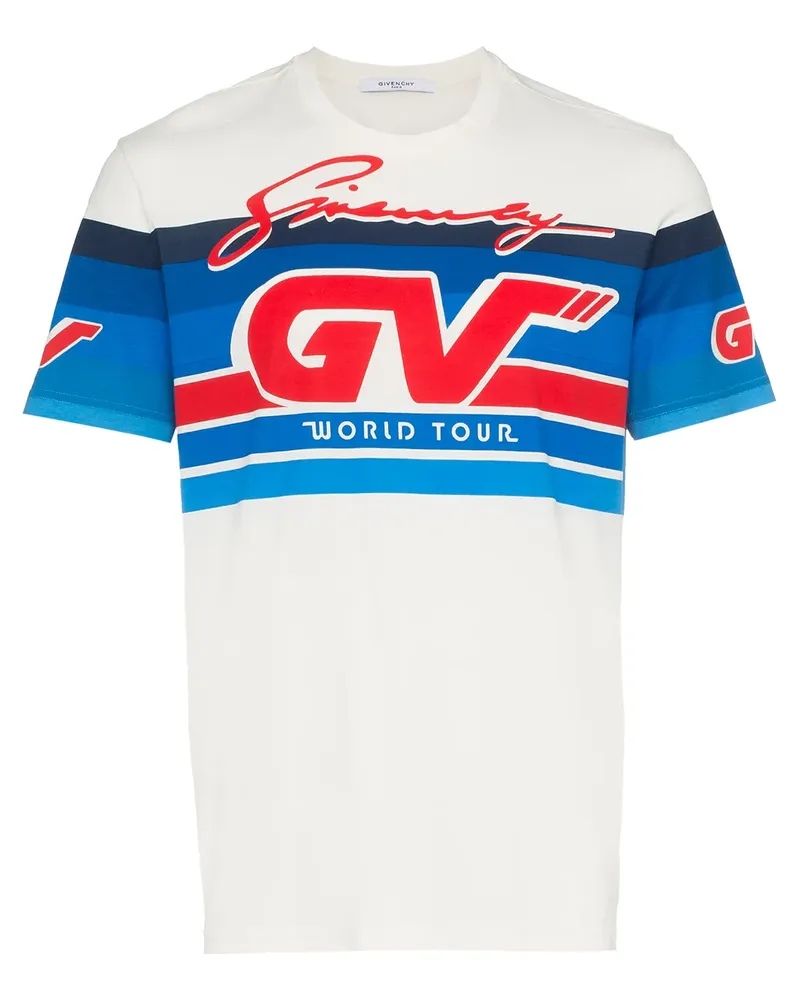 Givenchy T-Shirt mit Motorcross-Print - Weiß Weiß
