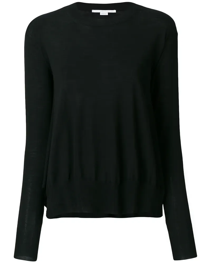 Stella McCartney Pullover mit abgerundetem Saum - Schwarz Schwarz
