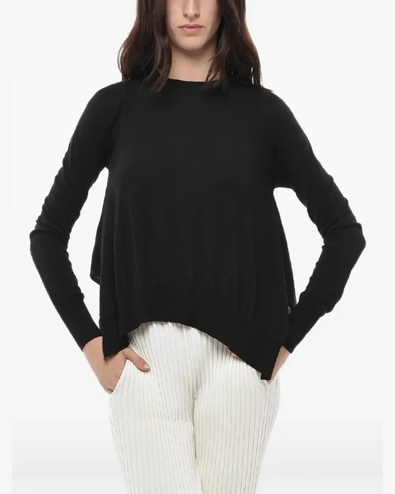 Stella McCartney Pullover mit abgerundetem Saum - Schwarz Schwarz