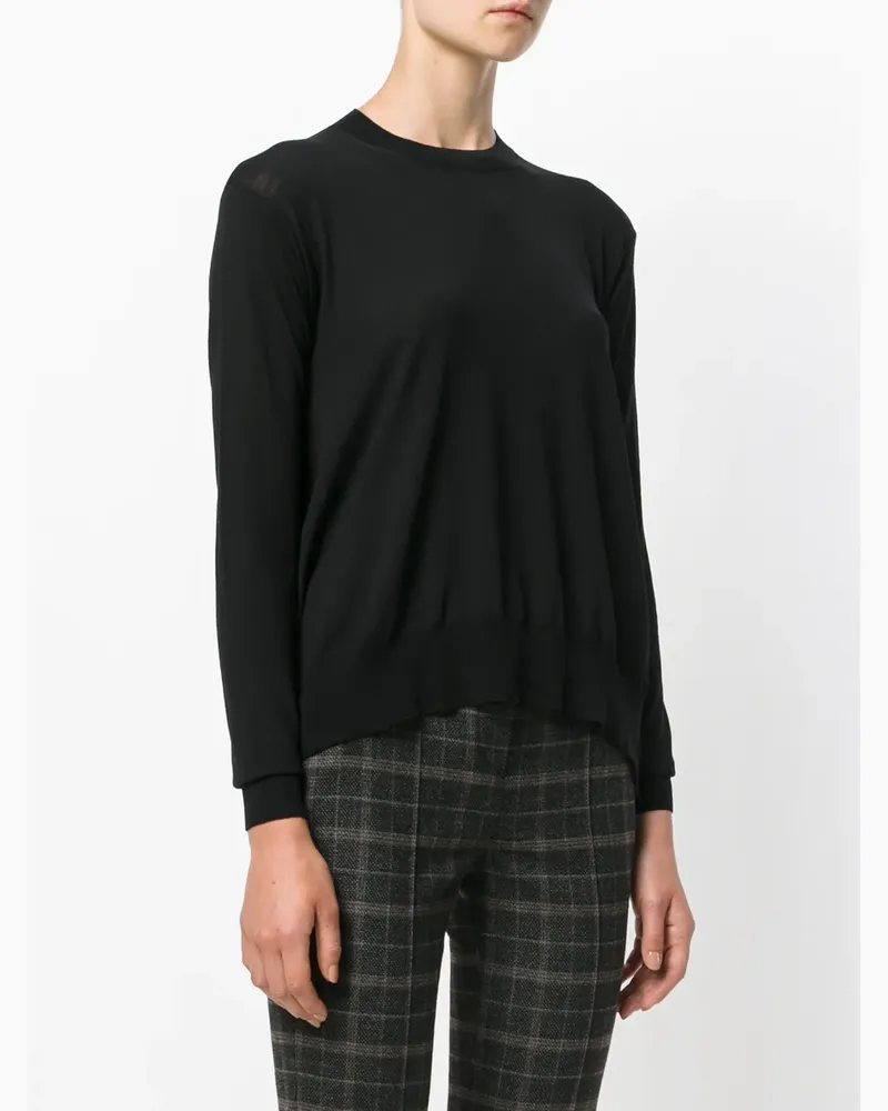 Stella McCartney Pullover mit abgerundetem Saum - Schwarz Schwarz