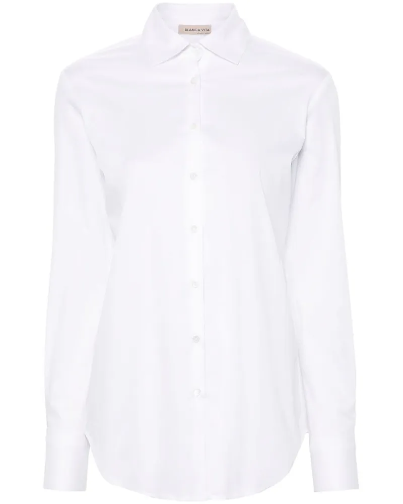 Blanca Catalpa Twill-Hemd - Weiß Weiß