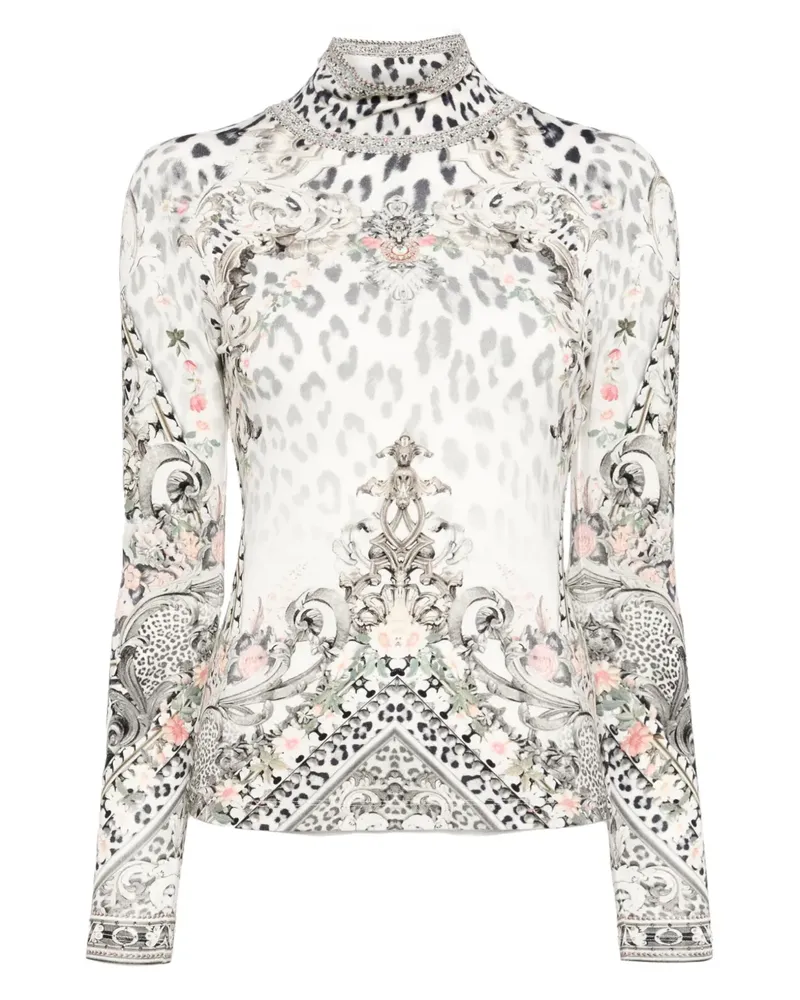 Camilla Marble Heaven Oberteil - Weiß Weiß