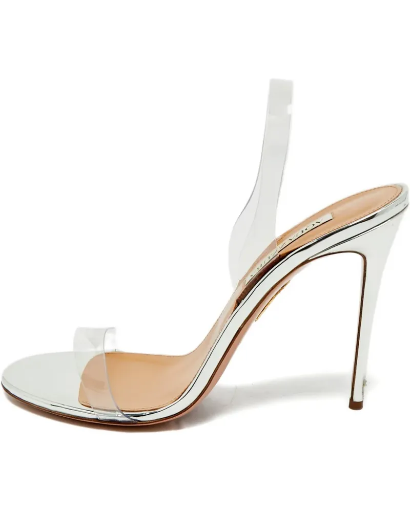 Aquazzura slingback sandals - Weiß Weiß