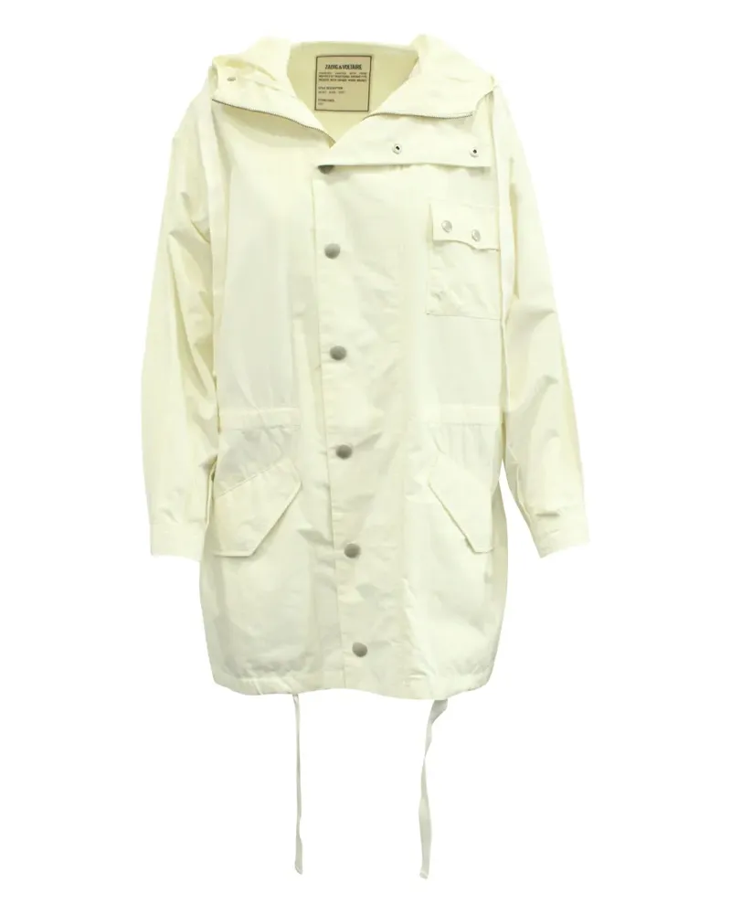 Zadig & Voltaire hooded snap-fastening jacket - Nude Nude