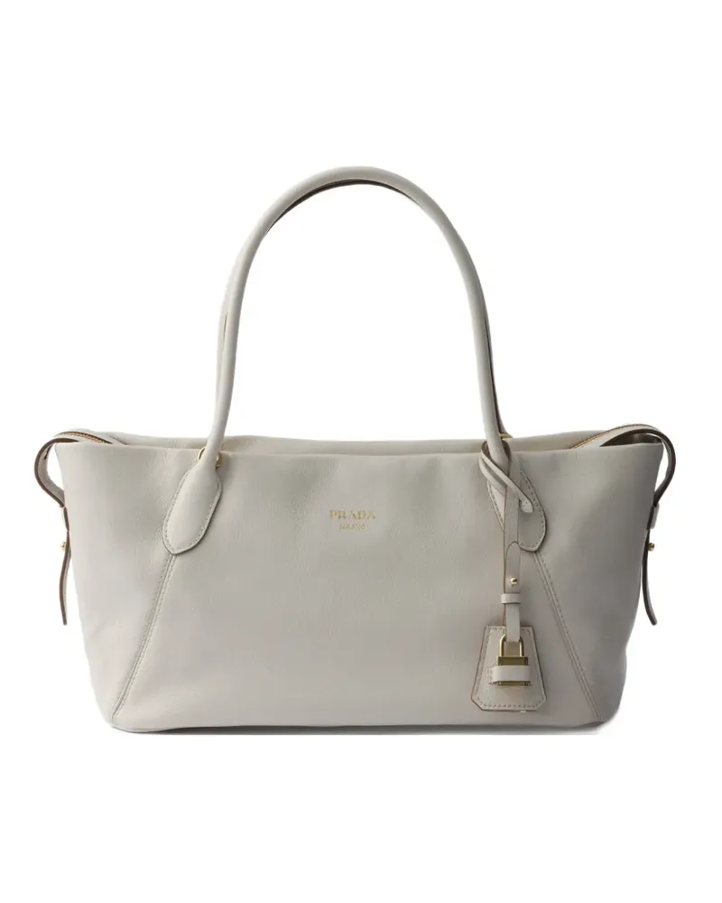 Prada large leather tote bag - Nude Nude