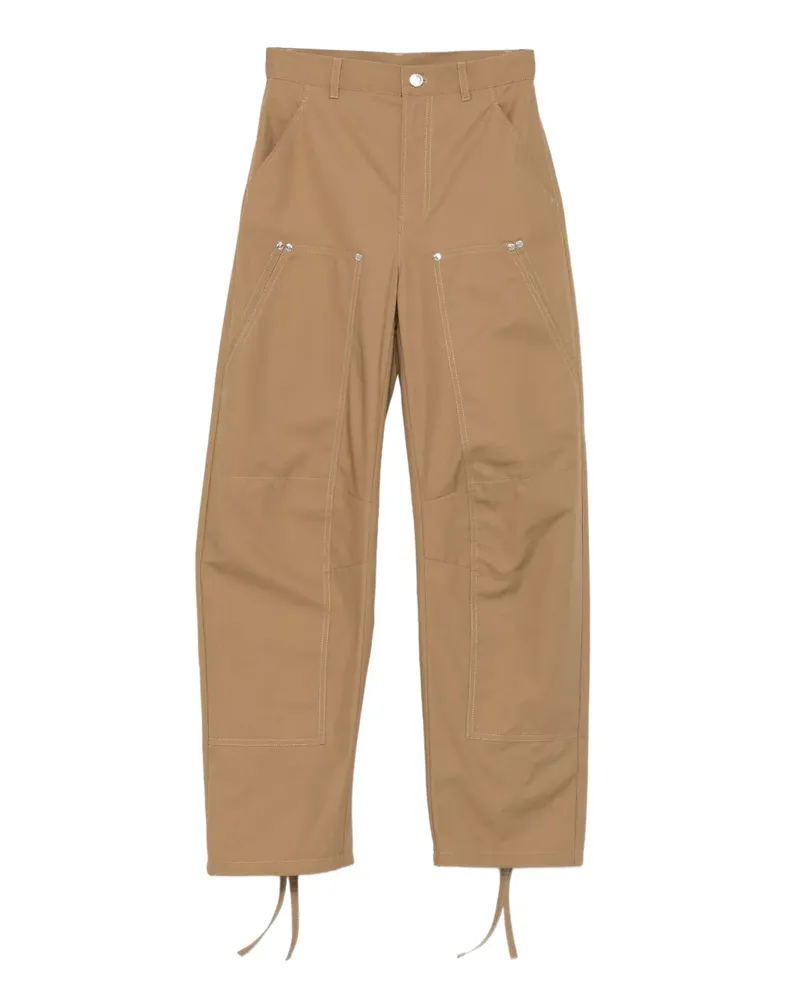 Moschino Hose mit aufgesetzten Taschen - Braun Braun