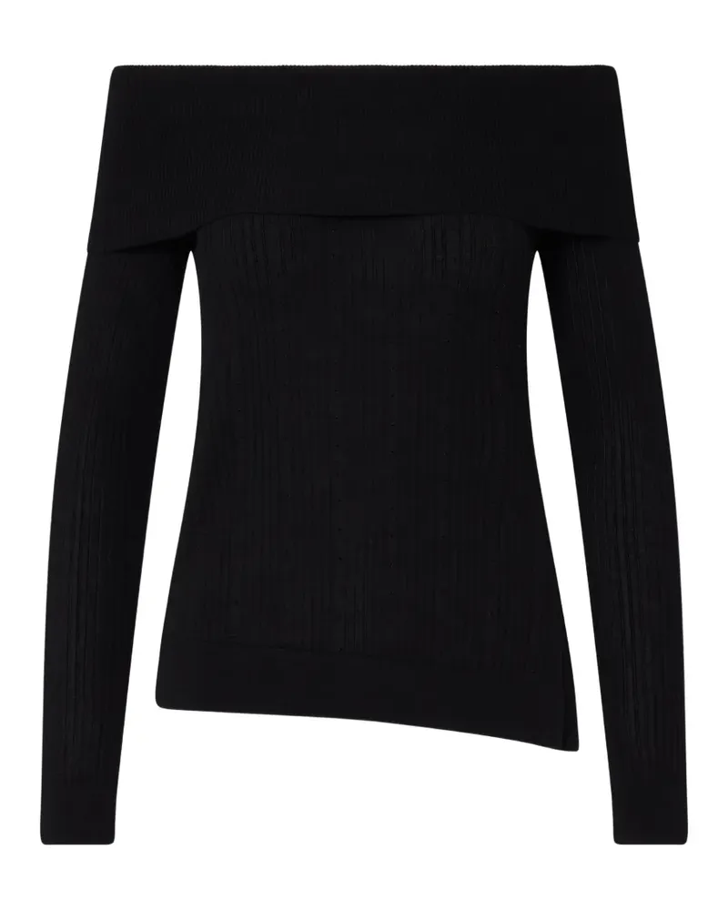 Liu Jo wool sweater with bardot neckline - Schwarz Schwarz