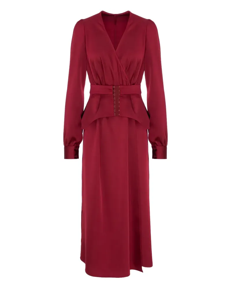 Murmur Langes Kleid mit V-Ausschnitt - Rot Rot