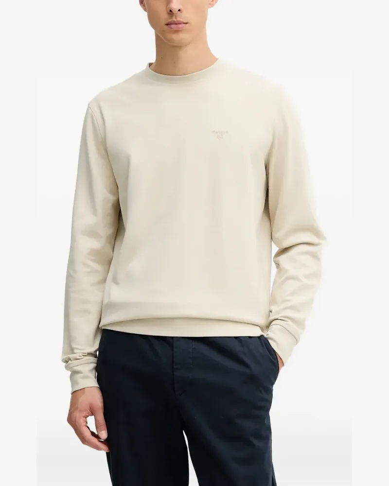 Barbour Sweatshirt mit Logo-Stickerei - Nude Nude