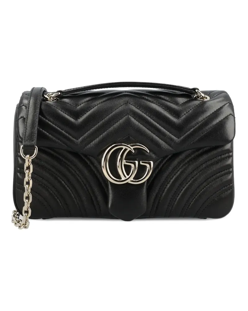 Gucci medium GG Marmont shoulder bag - Schwarz Schwarz