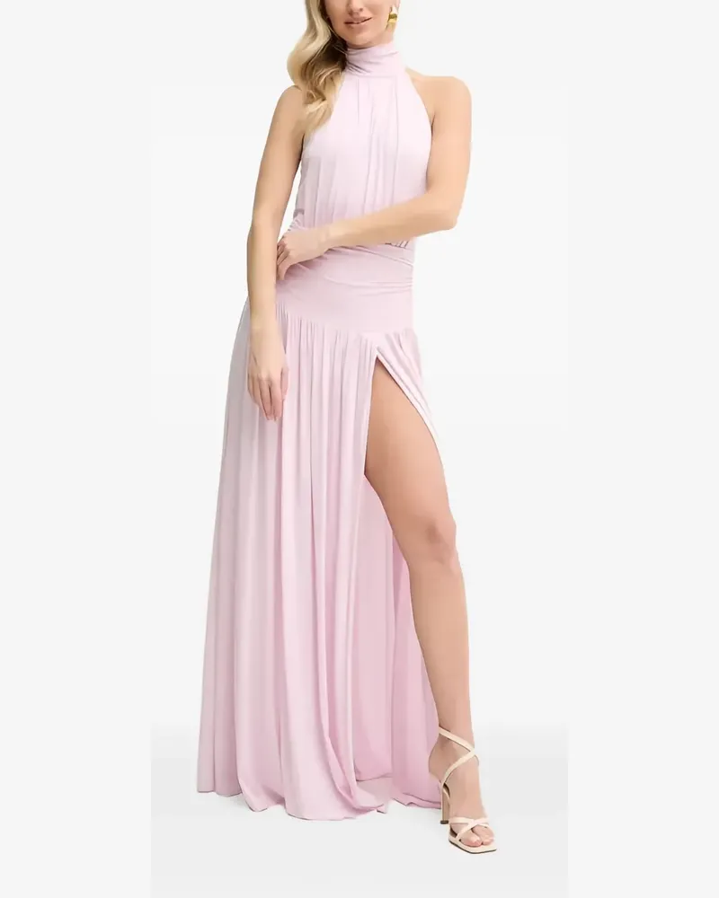 Elisabetta Franchi Drapiertes Maxikleid - Rosa Rosa