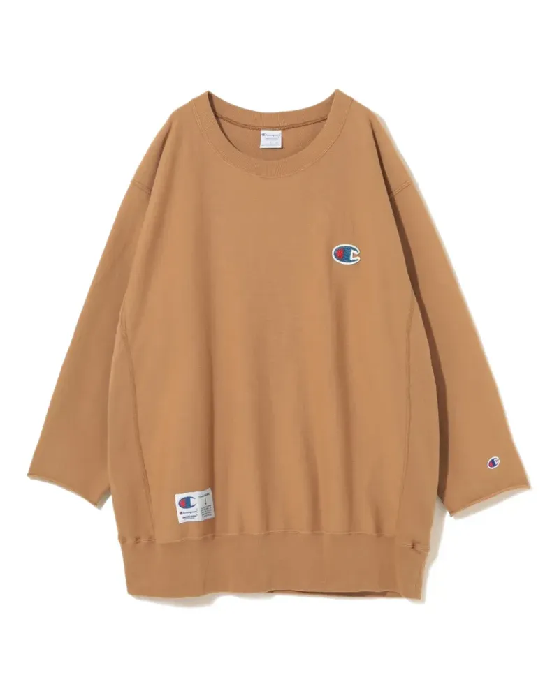 Undercover x Champion logo-patch sweatshirt - Nude Nude
