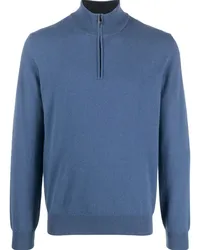 Corneliani Pullover mit Stehkragen Blau