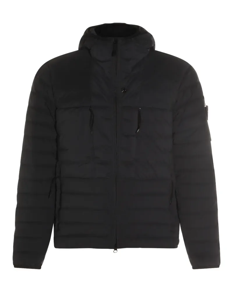 Stone Island Down-TC hooded padded coat - Schwarz Schwarz