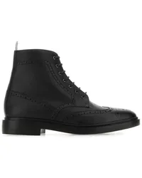 Thom Browne Wingtip Brogue Stiefel Schwarz