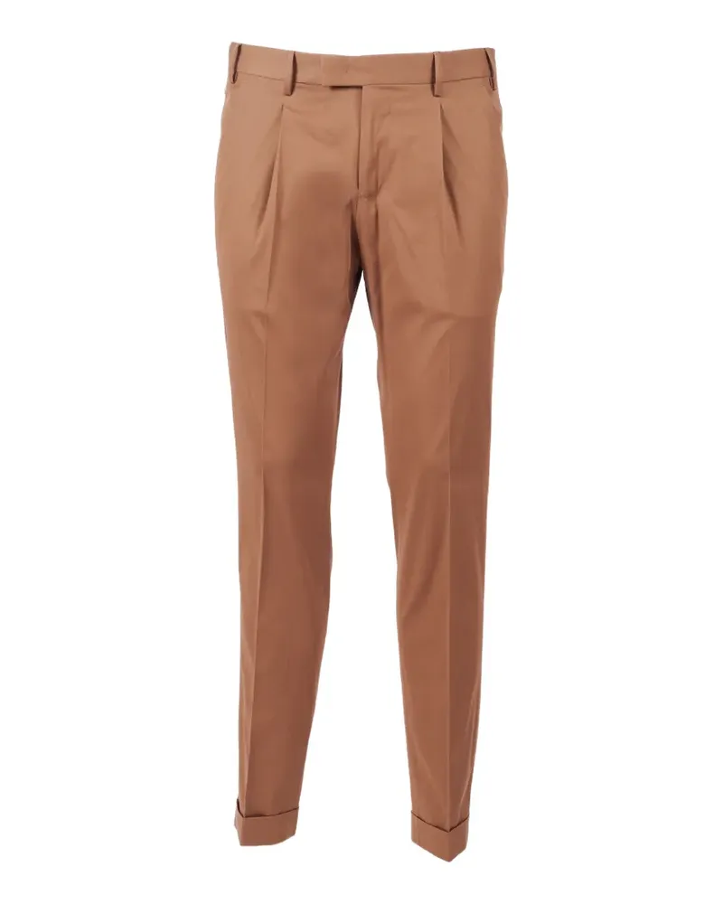 PT TORINO pleated flap-pocket trousers - Nude Nude