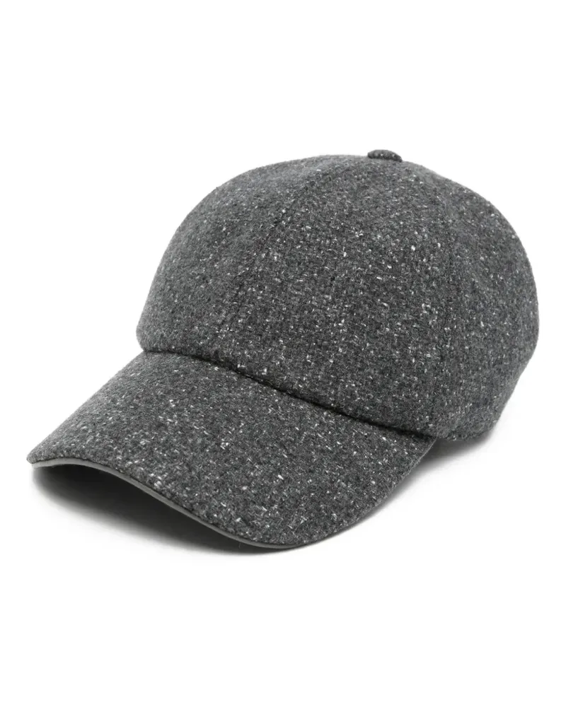Eleventy Gestrickte Baseballkappe - Grau Grau